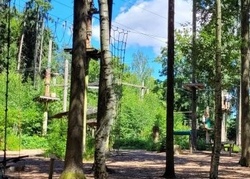 Kletterspa&szlig; im Klettergarten Skypark in Schw&auml;bisch Gm&uuml;nd