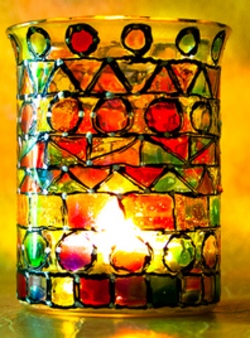 Kreatives gestalten eines Windlichtes