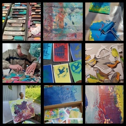Druck machen in der Kinderkunstscheune &ndash; bunt, fr&ouml;hlich und kreativ!