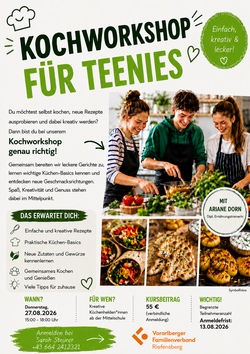 Kochworkshop f&uuml;r Teenies