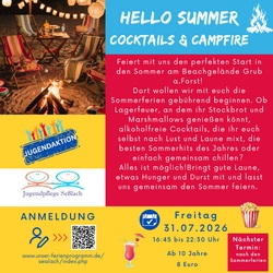 Hello Summer: Cocktails & Campfire - Jugendaktion