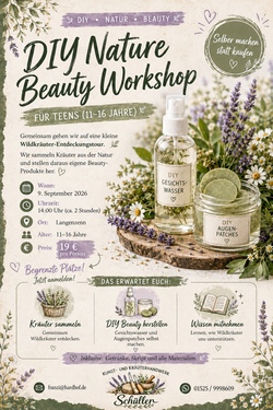 DIY Nature Beauty Workshop f&uuml;r Teens