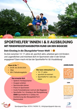 Sporthelfer -Ausbildung I oder II