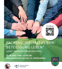 JuLeiCa-Fortbildung/Fachtag Jugendarbeit 2026 &ndash; &bdquo;Vielfalt feiern. Beteiligung leben.  &ndash; unser Demokratieverst&auml;ndnis&ldquo;