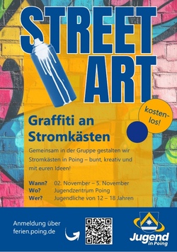 Graffiti-Projekt: Stromk&auml;sten in Poing