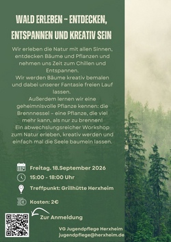 Wald erleben &ndash; entdecken, entspannen und kreativ sein