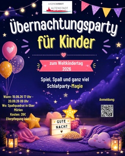 Weltkindertagsaktion - &Uuml;bernachtung im Spa&szlig;quadrat