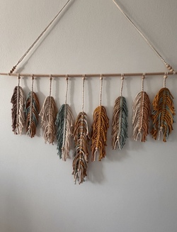 *Makramee-Wandbehang* knote deinen Bl&auml;tterbehang zum Herbst