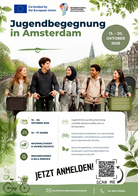 Jugendbegegnung in Amsterdam: Nachhaltigkeit und Umweltschutz