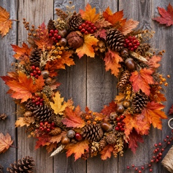 Wir gestalten unseren eigenen Herbstkranz