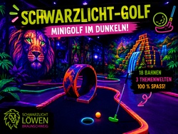 Schwarzlicht-Golf &ndash; Minigolf im Dunkeln