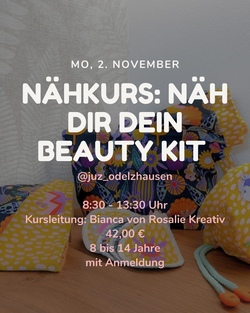N&auml;hkurs mit Bianca von Rosalie Kreativ - N&auml;h dir dein Beauty Kit