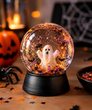 Glitzer-Kugeln im Halloween-Style - Licht aus, Gruselspa&szlig;!