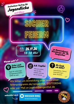 Vortrag "Sicher feiern" 