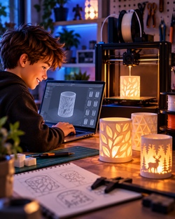 3D LightLab - Designe, drucke und baue dein eigenes Windlicht