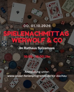 Spielenachmittag im Rathaus Sulzemoos - Werwolf & Co