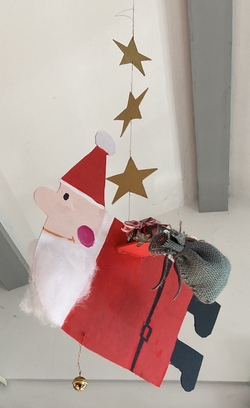 Fliegender Nikolaus mit Sabine 