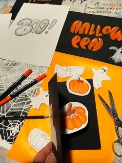 Halloween POP-UP-Karte