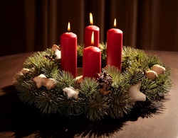 Adventskranzbinden im Schlachthof