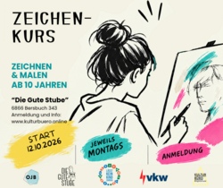 Zeichen- und Malkurs in der guten Stube