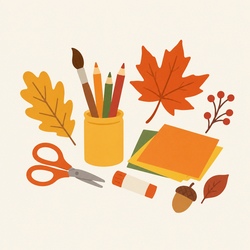 Kreativprojekt Herbst 6-8 Jahre