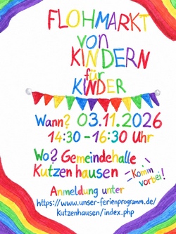Flohmarkt von Kindern f&uuml;r Kinder