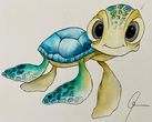 Malkurs Squirt die Wasser-Schildkr&ouml;te