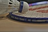 Wir spielen Badminton