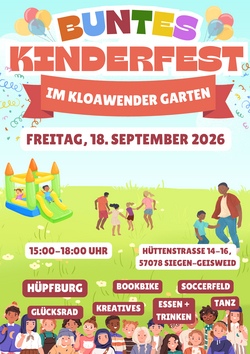 !!!Neuer Termin!!! Buntes Kinder- und Familienfest im Kloawender Garten
