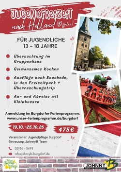 Jugendfreizeit nach Holland, Herbstferien 26