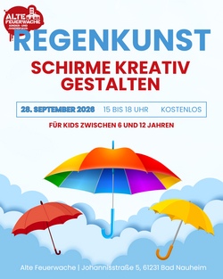 Regenkunst - Schirme kreativ gestalten. Special im KidsTreff
