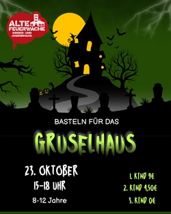Basteln für das Gruselhaus - Kreativkurs