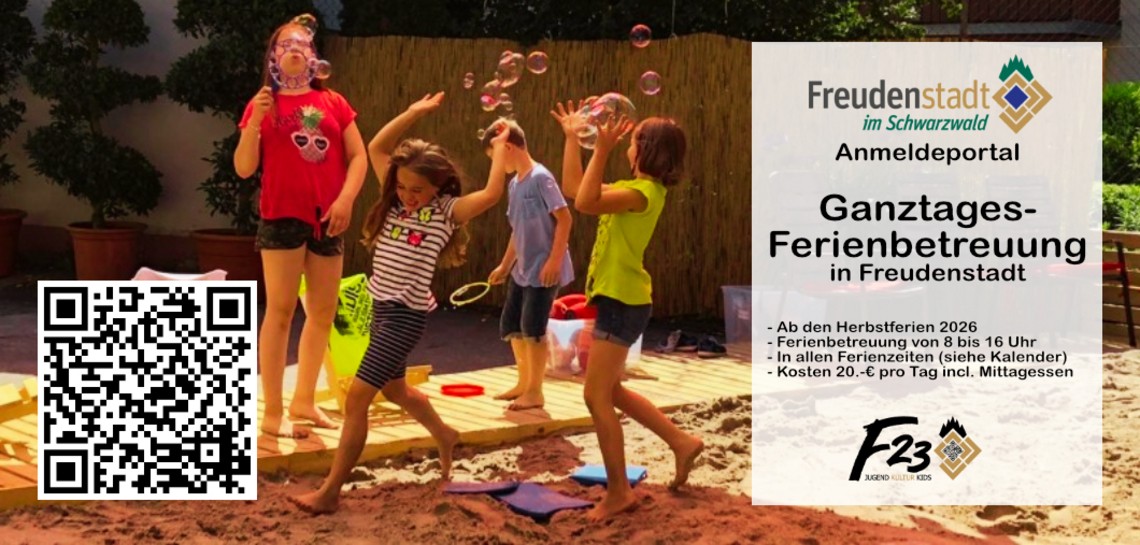 Ganztagsferienbetreuung in Freudenstadt - ab denn Herbstferien 