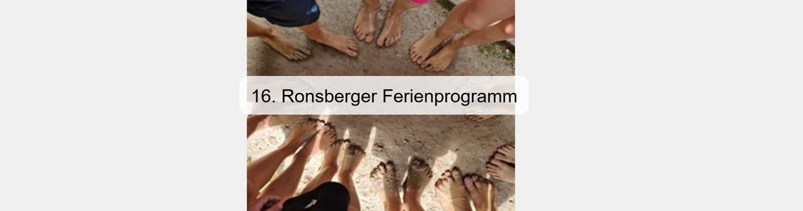 16. Ronsberger Ferienprogramm